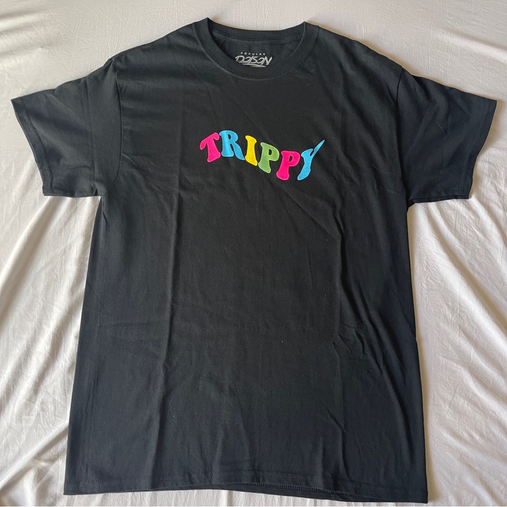 Trippy Mushroom Neon Shirt | Size Medium | Popular Poison